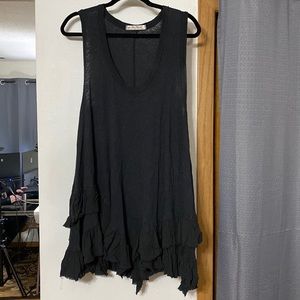 Free People Tunic Tank with Ruffle Bottom (Size M)